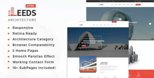 Leeds- Architecture, Interior and Renovation Template