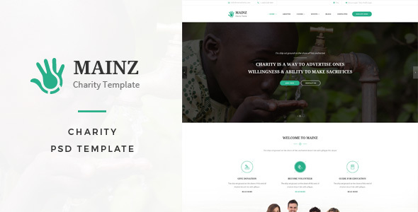 Mainz : Charity PSD Template