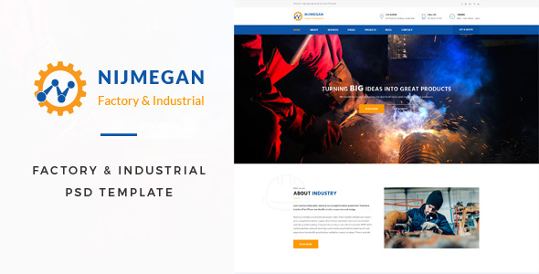 Nijmegan : Factory PSD Template product preview