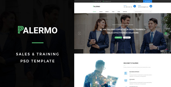 Palermo : Sales & Training PSD Template