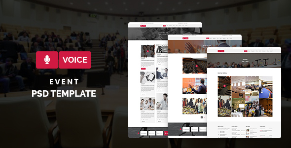 Voice - Event PSD Template