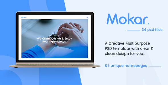 Morka - Modern & Unique Multipurpose PSD Template