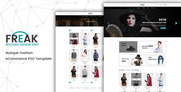Freak - Boutique eCommerce PSD template