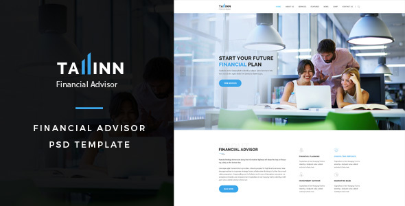 Tallinn : Financial Advisor PSD Template