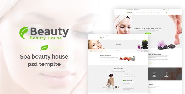 Beautyhouse - Health & Beauty PSD Template product preview