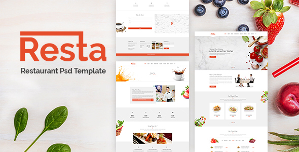Resta - Restaurant PSD Template