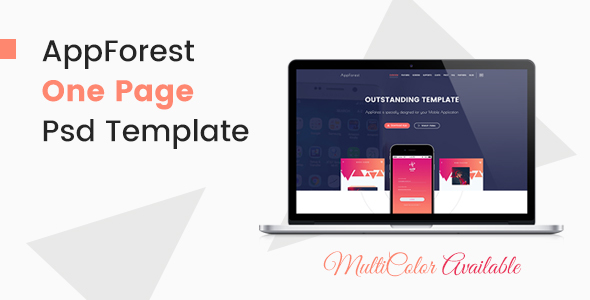 AppForest - Awesome Mobile App PSD Template
