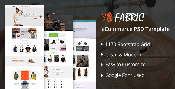 Fabric - Ecommerce PSD Template (90% OFF Now)