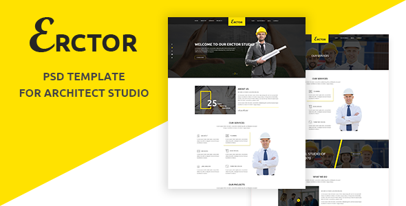 Erctor - Architect PSD Template