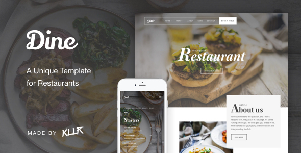 Dine - A Unique Restaurant Template listing image