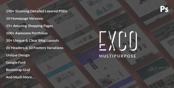 ExCo - Multi-Purpose PSD Template product preview