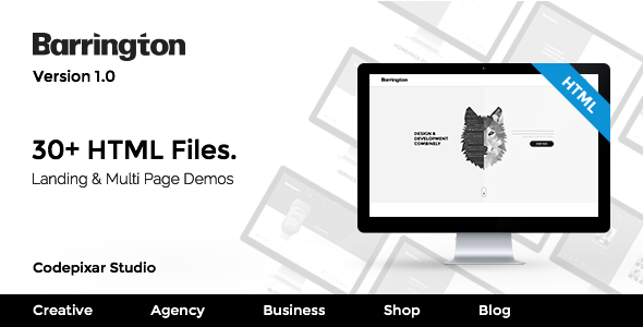 Barrington - Creative Agency HTML5 Template listing image