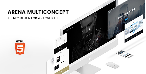 Preview image for ARENA — Multiconcept HTML5 Template