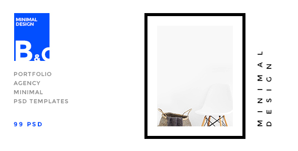 B&C - Portfolio & Agency minimal PSD Template