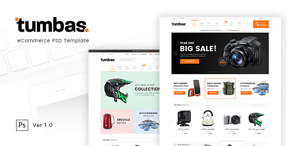 Tumbas - eCommerce PSD Template