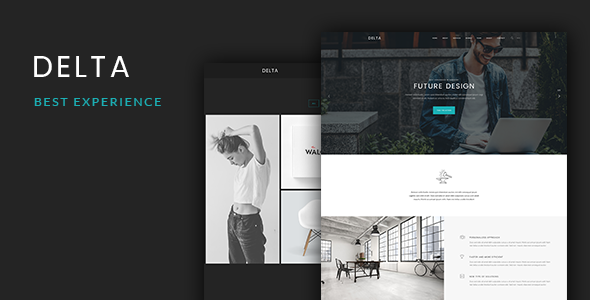 Delta - Onepage PSD Template listing image
