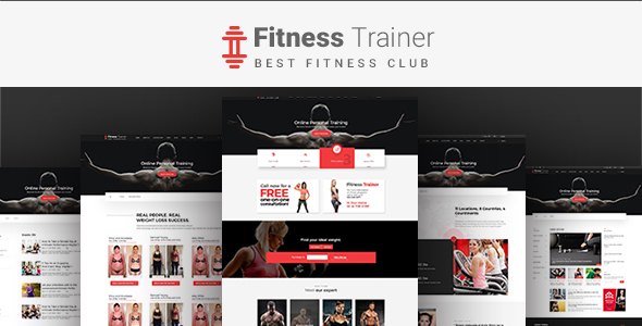 Fitness Trainer-PSD Template