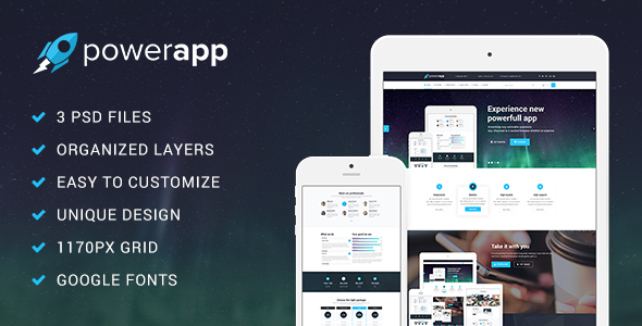 PowerApp PSD Template