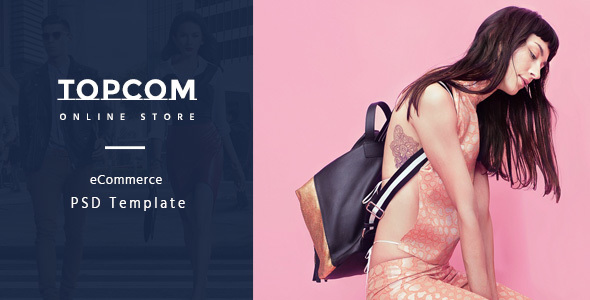Topcom – eCommerce PSD Template product preview