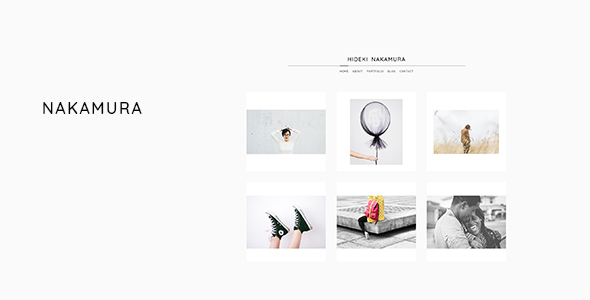 Product preview supplied for Nakamura - Minimal Photography and Portfolio WordPress Theme