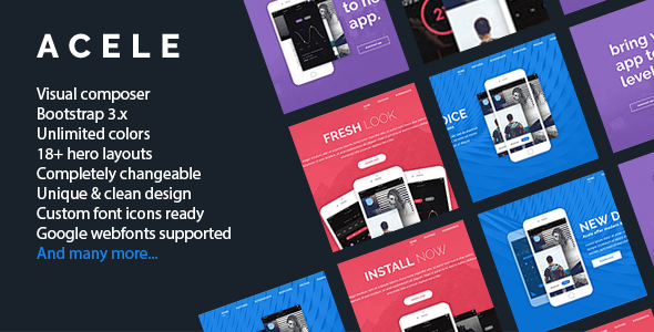 Acele - Responsive One Page WordPress Theme