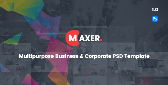 Preview image for Maxer - Creative Multipurpose Business & Corporate PSD Template