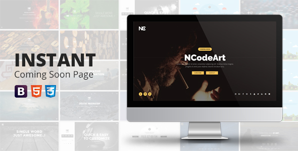 Instant Coming Soon Page product preview