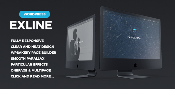 One Page Elementor WordPress Theme | Exline product preview