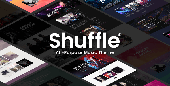 Shuffle - Music WordPress Theme