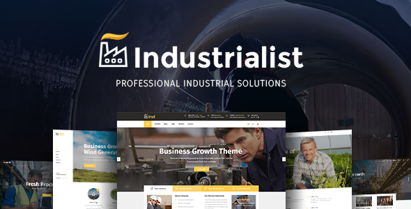 Industrialist - Industry & Manufacturing WordPress Theme