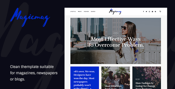 Magicmag | Magazine PSD Template