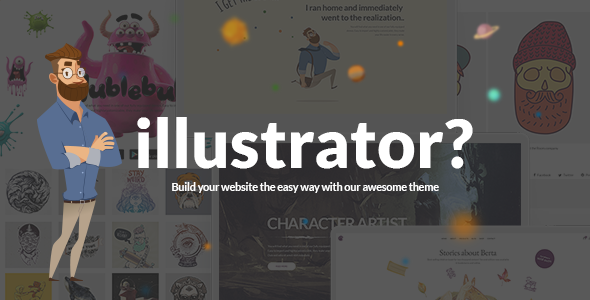 Illustrator - Illustration & Artist Portfolio WordPress Theme