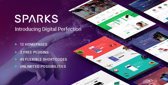 Sparks - App Development WordPress Theme listing image