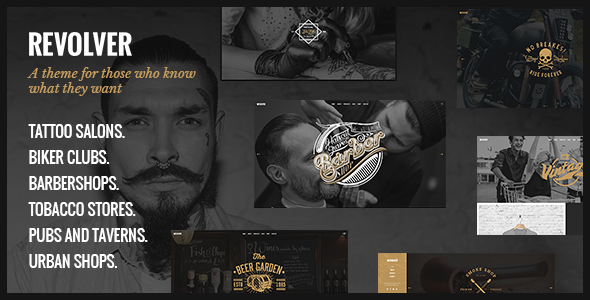 Revolver - Tattoo Studio and Barbershop WordPress Theme