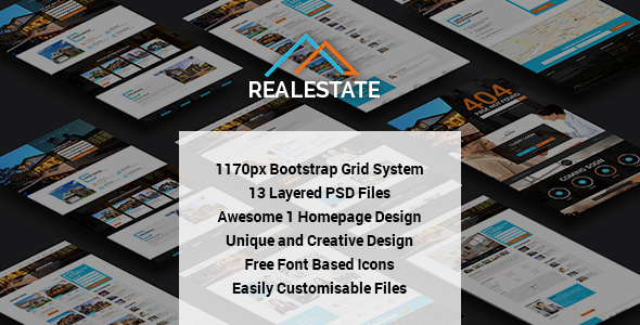 RealEstate - Multi Purpose PSD Template