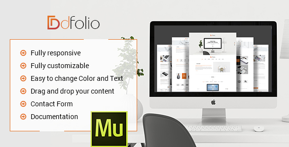 dFolio - Multi Purpose Muse Template listing image