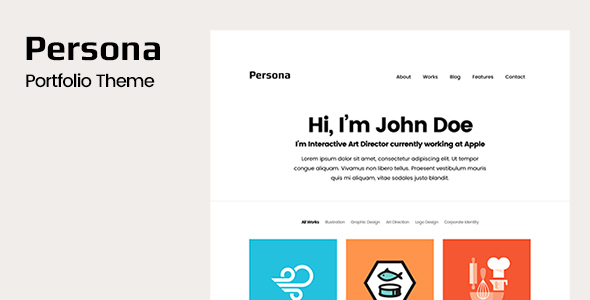 Persona - Portfolio WordPress Theme listing image