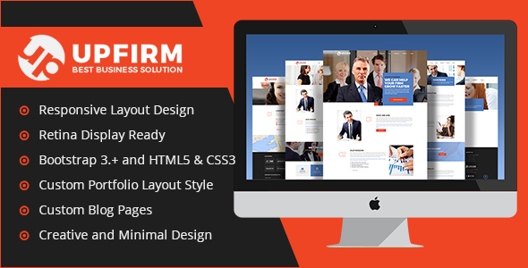 Preview image for UpFirm | Multi Purpose HTML Template