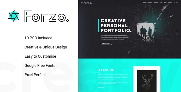 Product preview supplied for FORZO – Creative Photography PSD Template