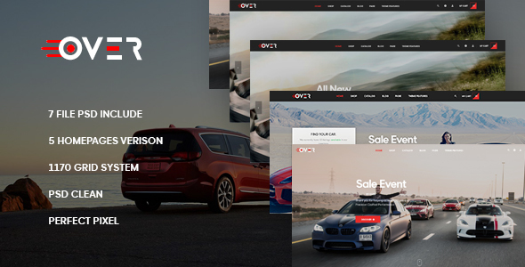 Leo Over - eCommerce PSD Template