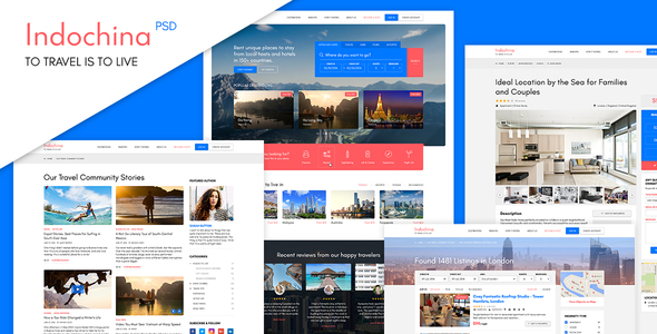 Indochina Travel PSD Template