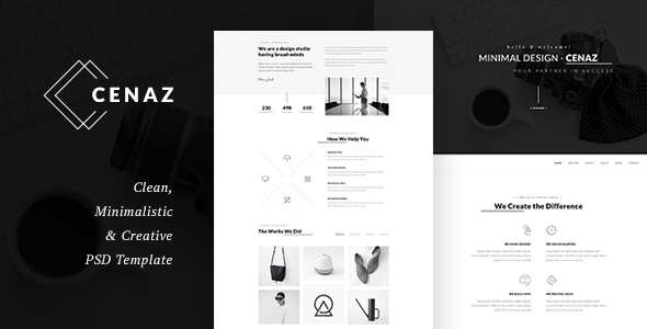 CEZAN - Minimal Multipurpose PSD Template