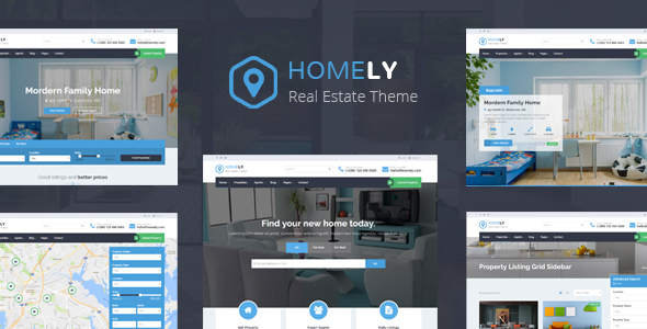 Product preview supplied for Homely - Real Estate HTML Template