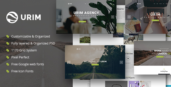 Urim | Creative Multipurpose PSD Template product preview