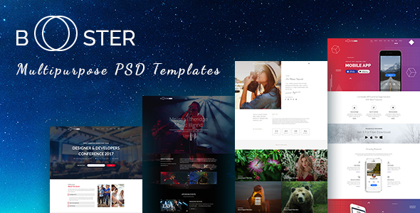 Booster -  Business and multipurpose PSD Template