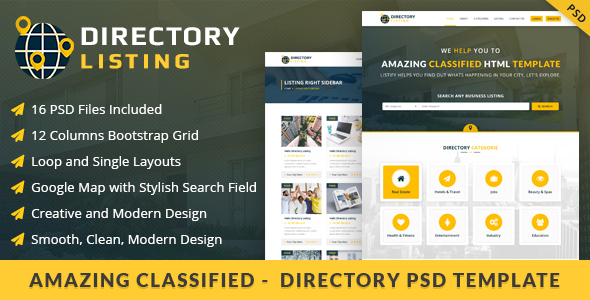 Viavi Directory Listing PSD Template