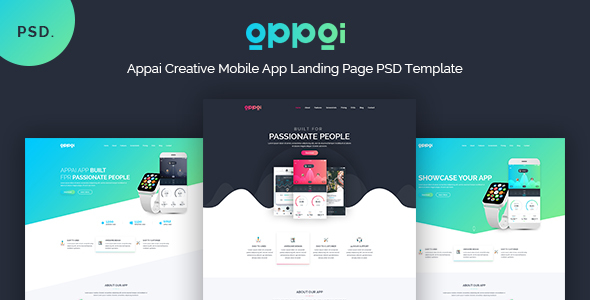 APPAI - App Landing PSD Template