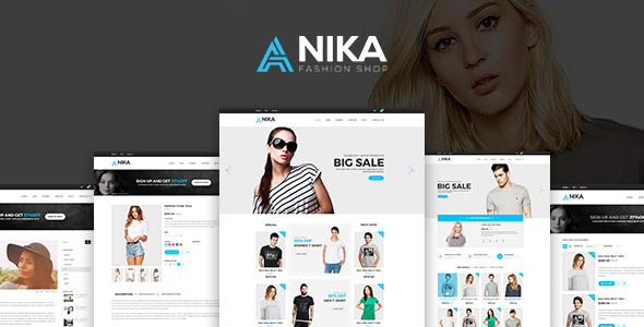Anika Fashion Shop  PSD Template