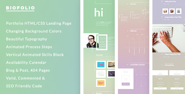 BioFolio - Resume & Portfolio HTML/CSS Template