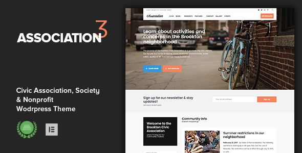 Association - Civic and Third Sector Nonprofit WordPress Theme listing image